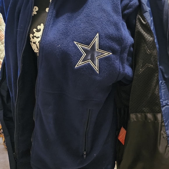 Dallas Cowboy coat with zipout jacket - Picture 9 of 9